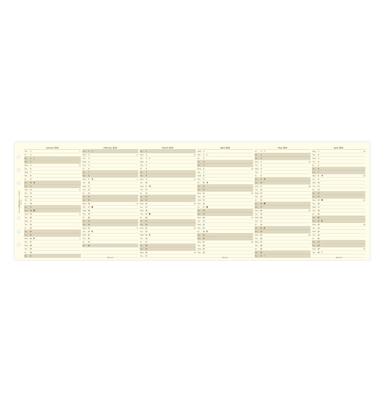 filofax-jahresplaner-2026-personal-englisch-cotton-cream-leporello image 4