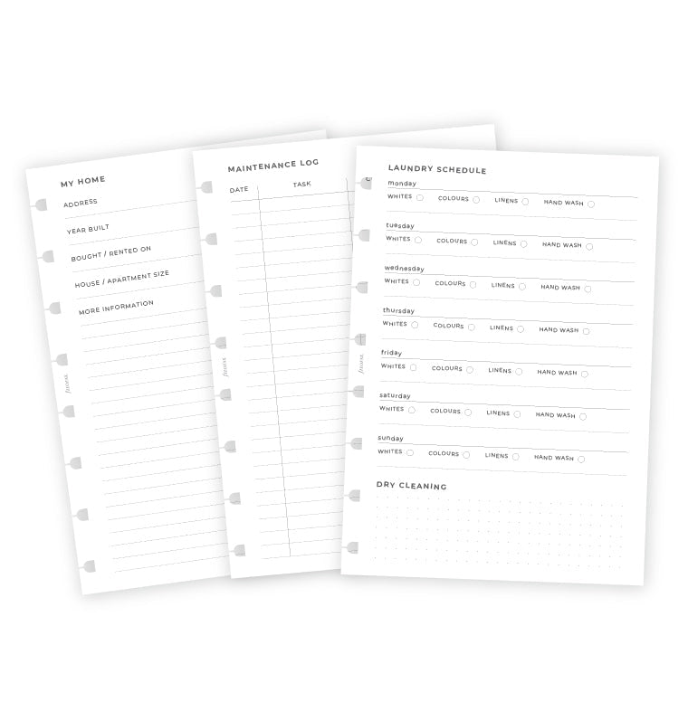 filofax-notebook-einlage-haushalts-planer-a5 image 4