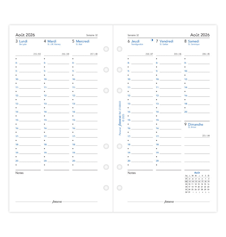 filofax-1-woche-2-seiten-franz-sisch-akademisch-personal-2026-2027-kalendereinla image 4