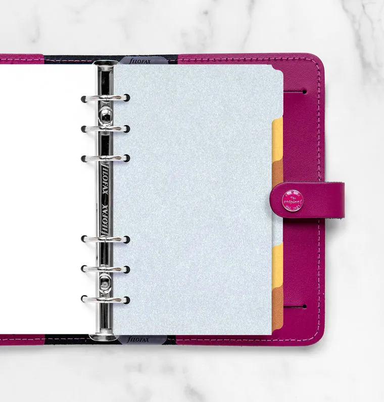 filofax-trennbl-tter-metallic-blanko-personal-6er-ros-gold-gold-silber image 1