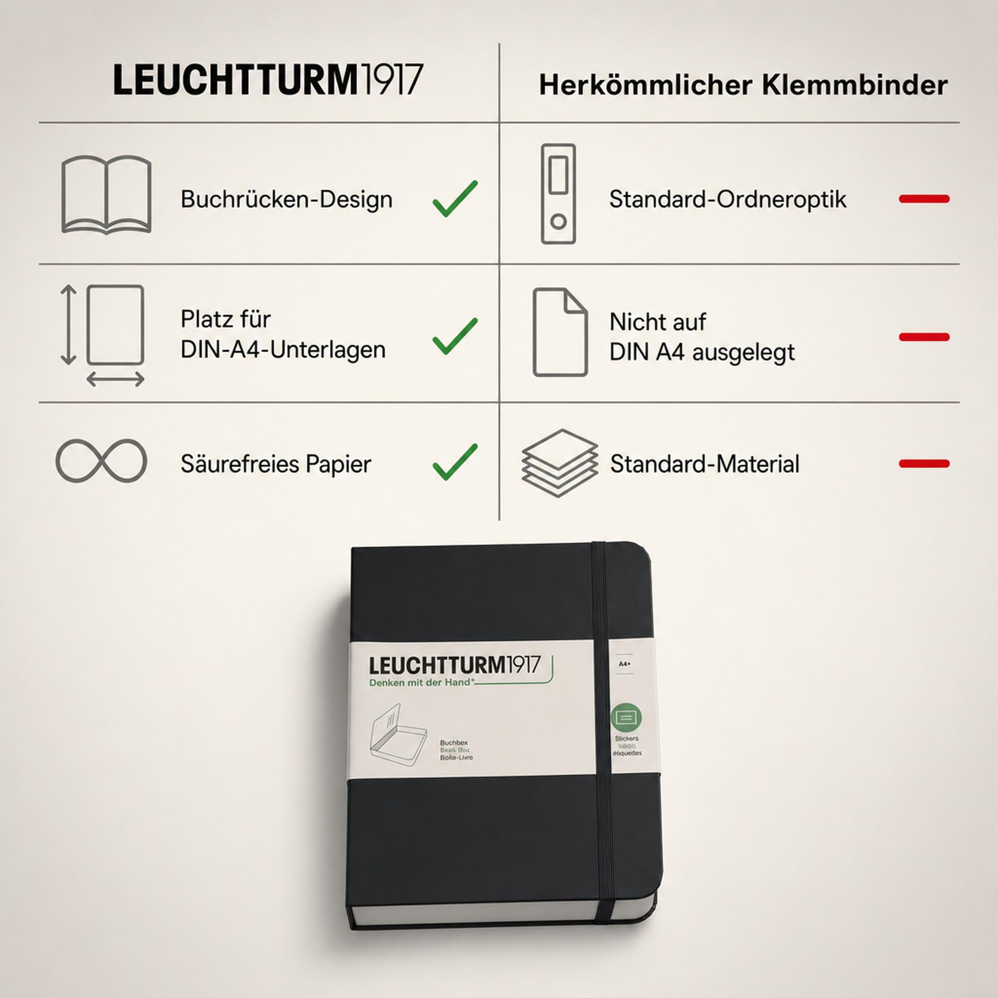 leuchtturm1917-buchbox-a4-schwarz-aufbewahrungsbox-im-notizbuch-look image 5