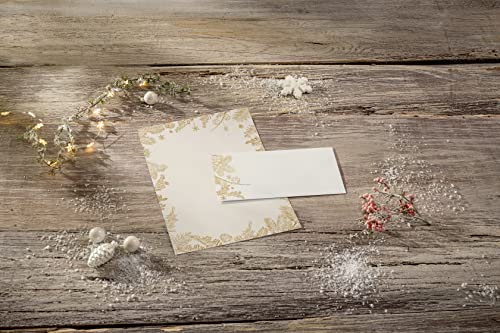 sigel-weihnachtsbriefpapier-golden-christmas-a4-100-blatt image 8