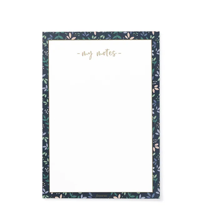 filofax-garden-my-notes-notizblock-a5-mit-blumenmuster image 1