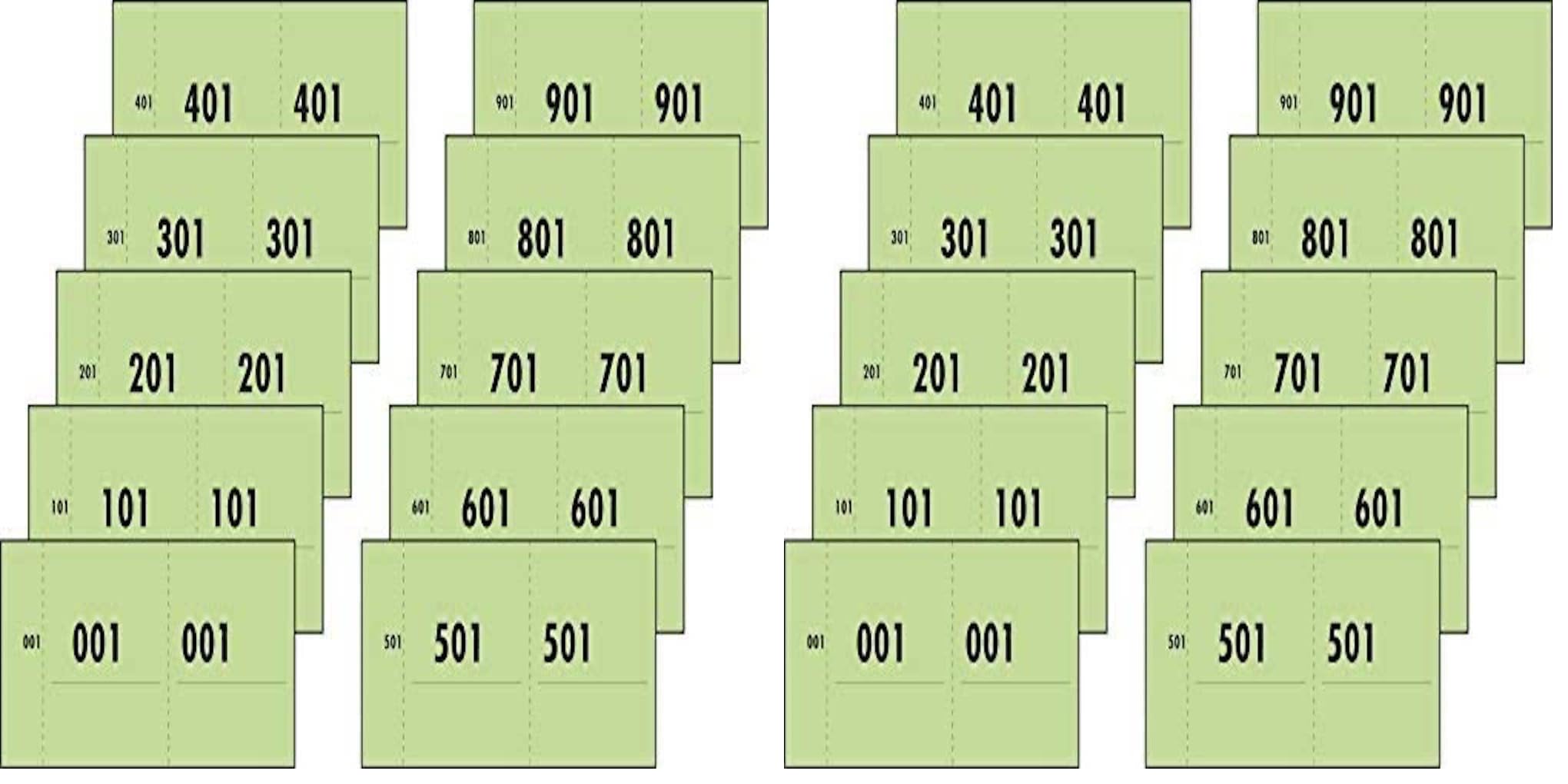 sigel-nummernblock-gr-n-wertmarkenblock-1-1000-10x-100-abrisse image 3