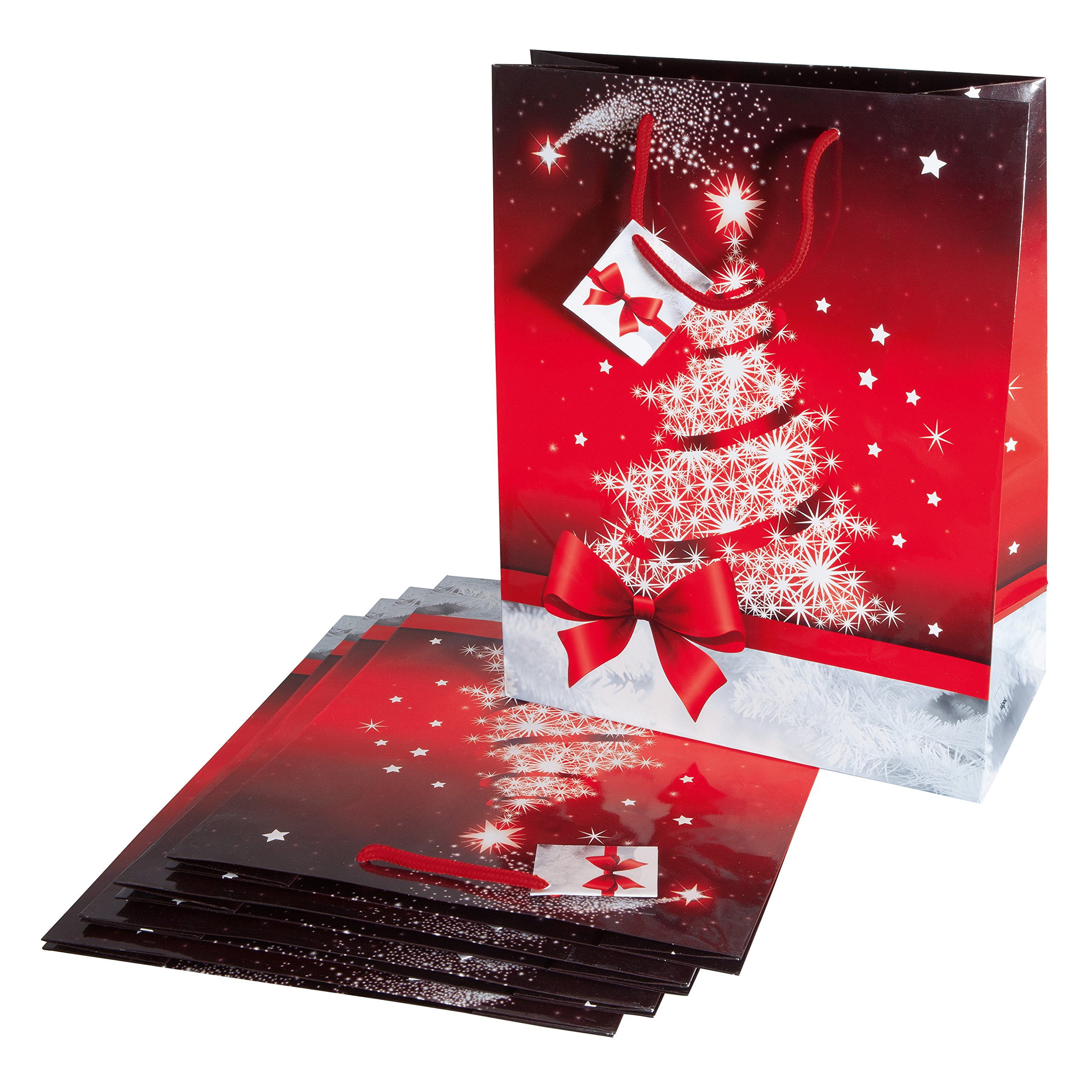 sigel-papier-geschenkt-ten-gro-sparkling-tree-33-x-26-cm-5er-set image 4