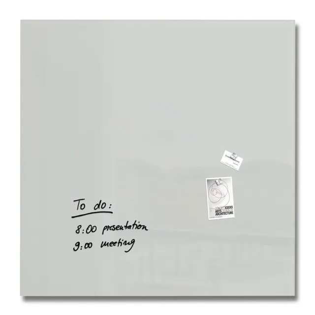 sigel-premium-glas-whiteboard-100x100-cm-grau-hochgl-nzend-magnetisch image 1