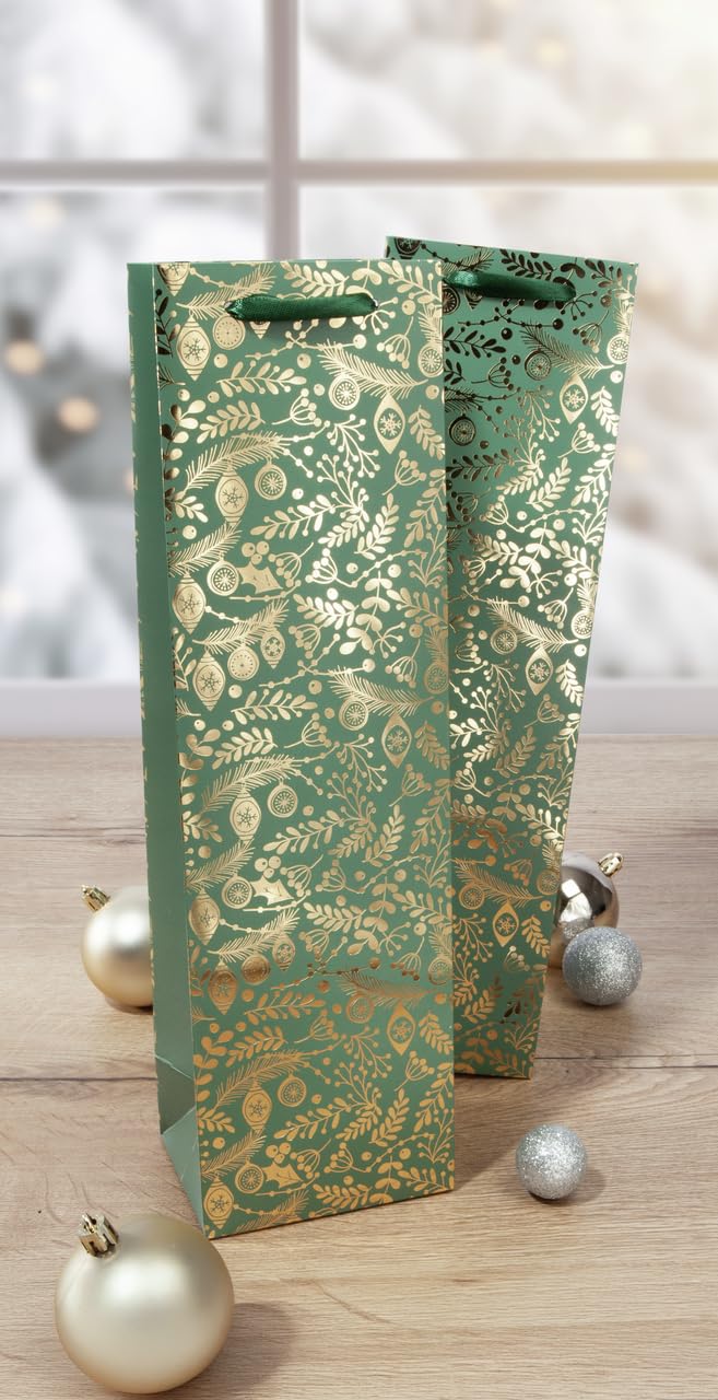 sigel-premium-geschenkt-ten-f-r-flaschen-5er-set-papier-goldene-ornamente-10-x-3 image 2