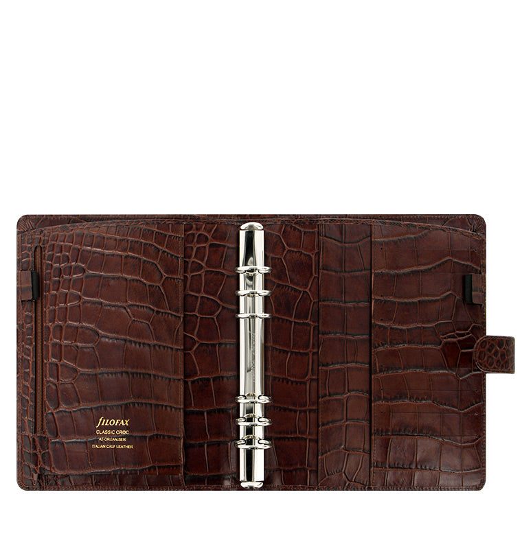 filofax-classic-croc-a5-organiser-kalbleder-schwarz image 3