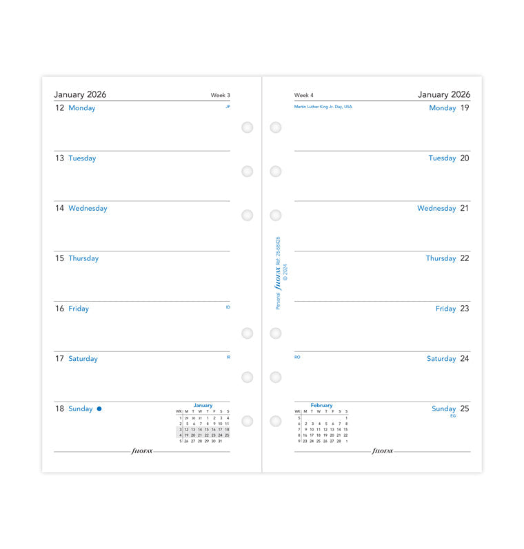 filofax-kalendereinlage-personal-2026-englisch-1-woche-1-seite image 4