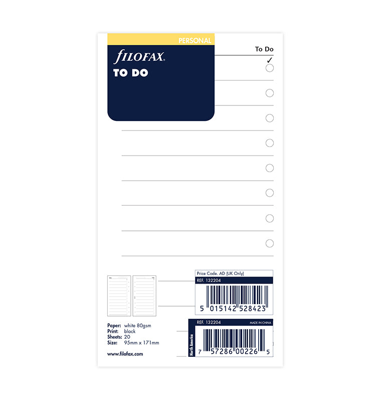 filofax-personal-to-do-einlage-20-blatt-notizpapier-checkliste image 5