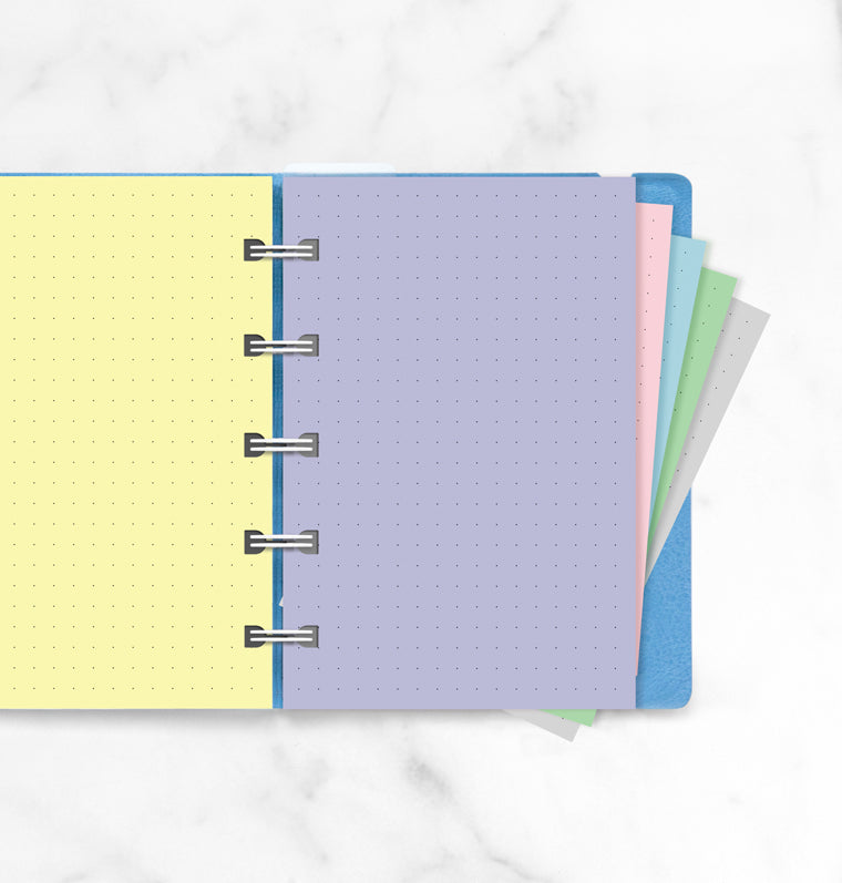 filofax-notebook-pocket-einlage-pastel-punktkariert image 3