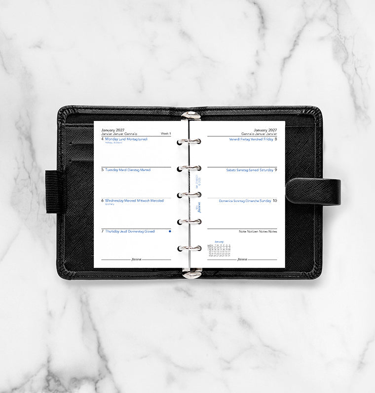 filofax-2027-wochenkalender-1-woche-2-seiten-multilingual-mini-organiser-einlage image 3