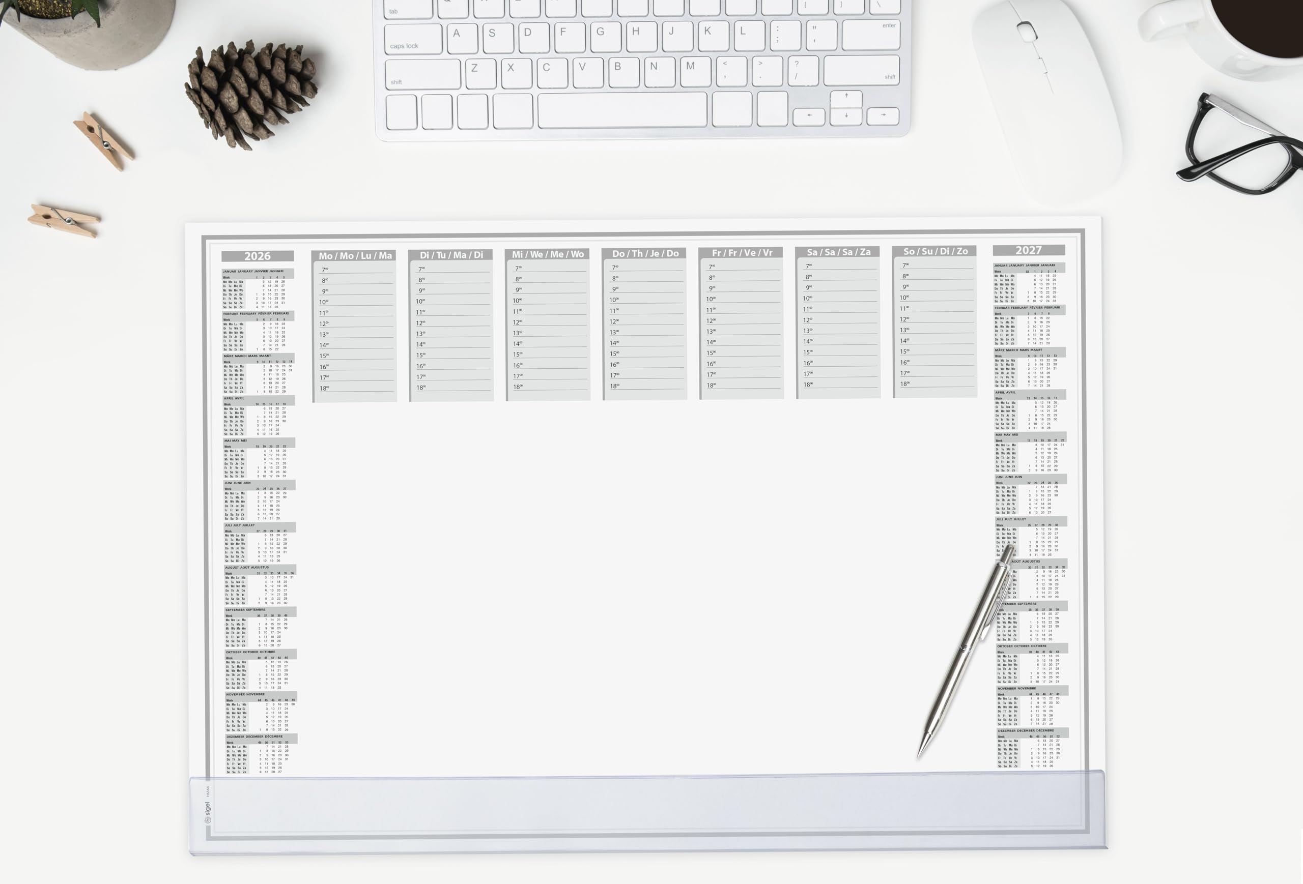 sigel-papier-schreibtischunterlage-protect-a2-kalender-2026-2027-40-blatt image 3