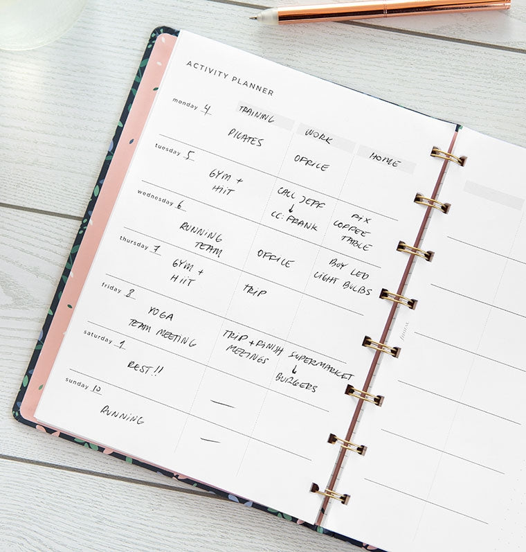 filofax-activity-planner-notebook-refill-a5-minimal image 4