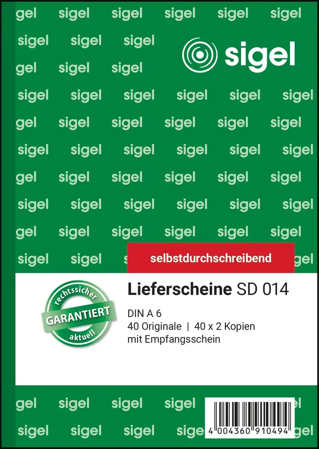 sigel-lieferschein-a6-selbstdurchschreibend-3x40-blatt image 1