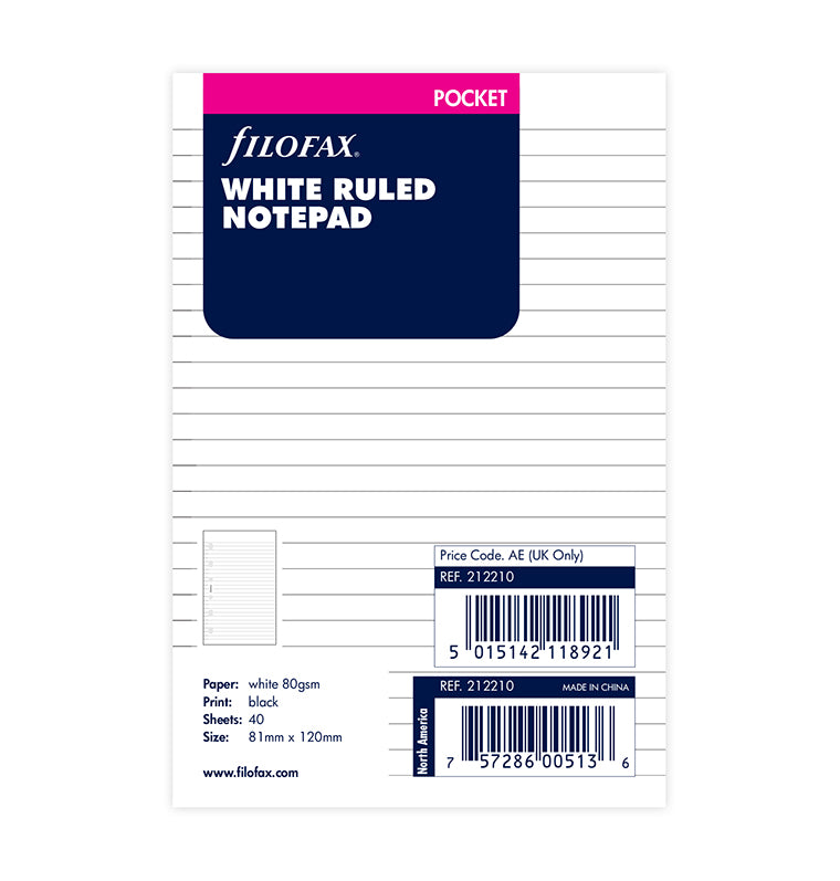 filofax-notizblock-wei-liniert-pocket-40-blatt image 5