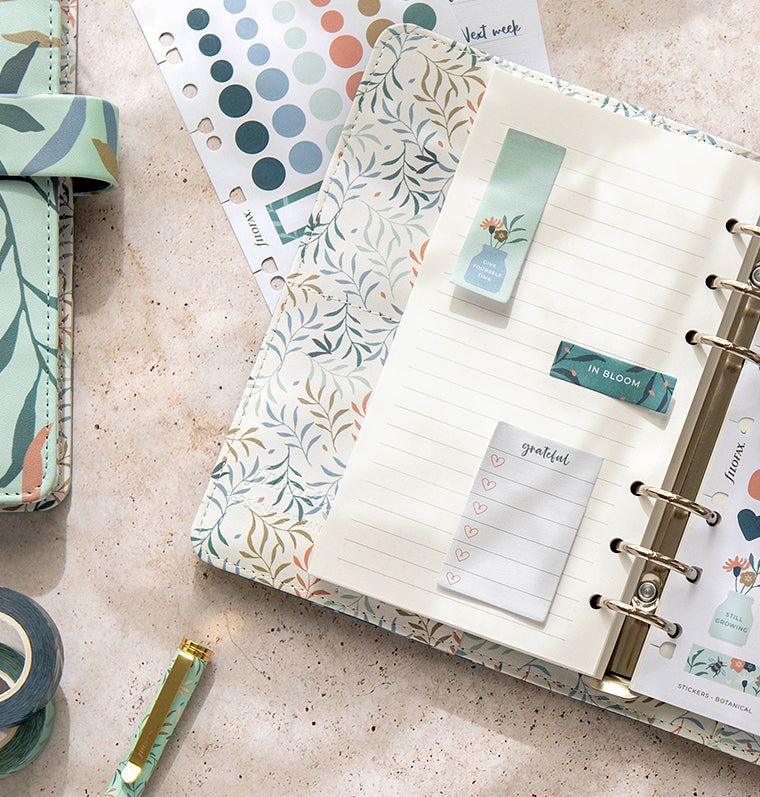 filofax-botanical-haftnotizen-set-wiederverwendbar-f-r-personal-a5-a4 image 4