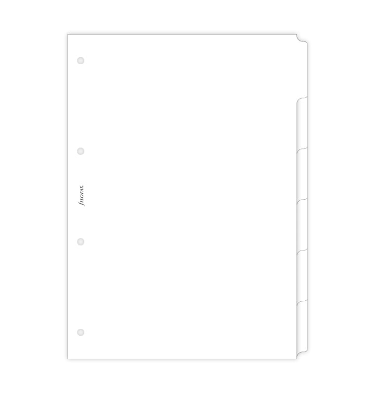 filofax-6er-blanko-trennbl-tter-wei-a4 image 3