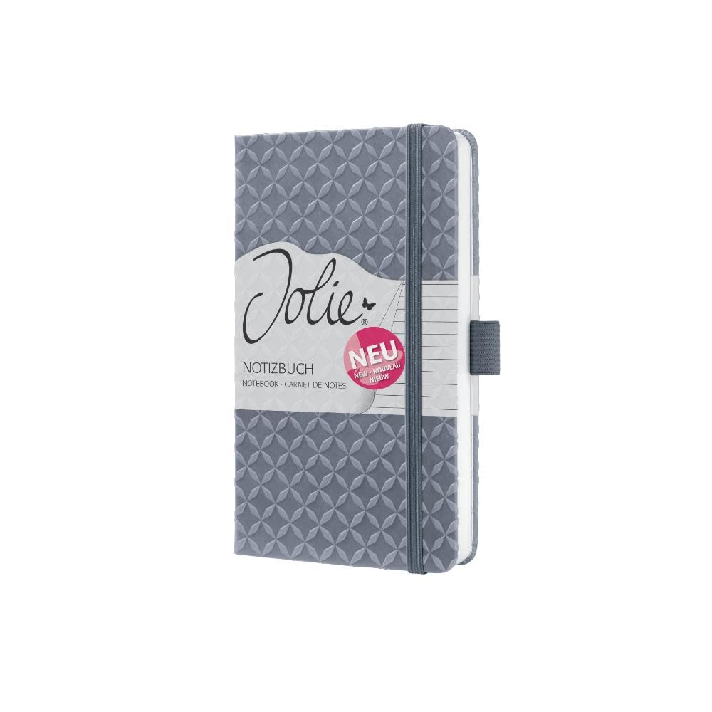 sigel-jolie-notizbuch-a6-liniert-hardcover-glacier-grey-mit-gummiband image 7