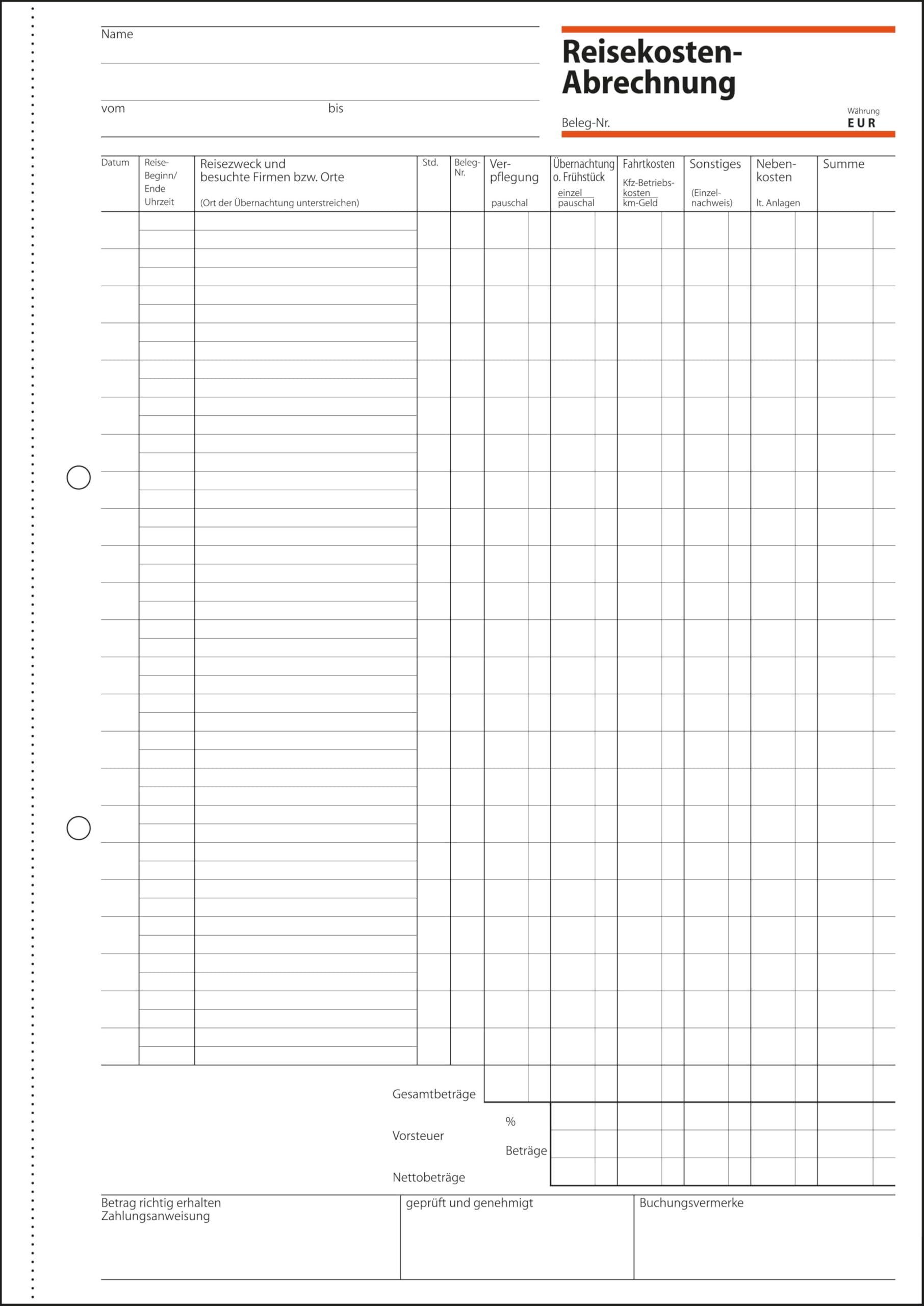 sigel-ra415-5-reisekostenabrechnung-monatlich-a4-50-blatt-5er-pack image 2