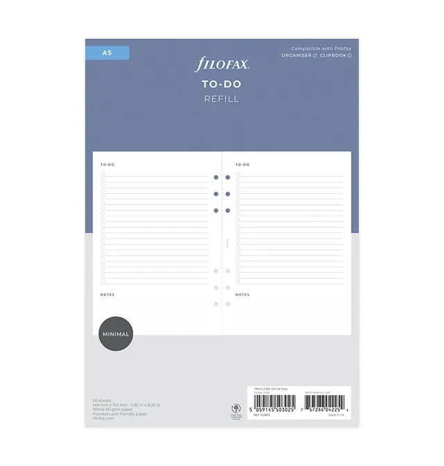 filofax-to-do-einlage-a5-minimal image 1