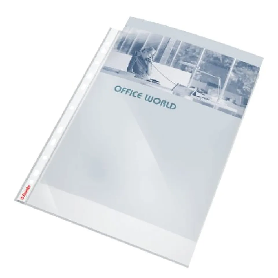 esselte-standard-prospekth-llen-set-a4-gl-nzend-50-st-ck-0-055-mm-925008 image 1