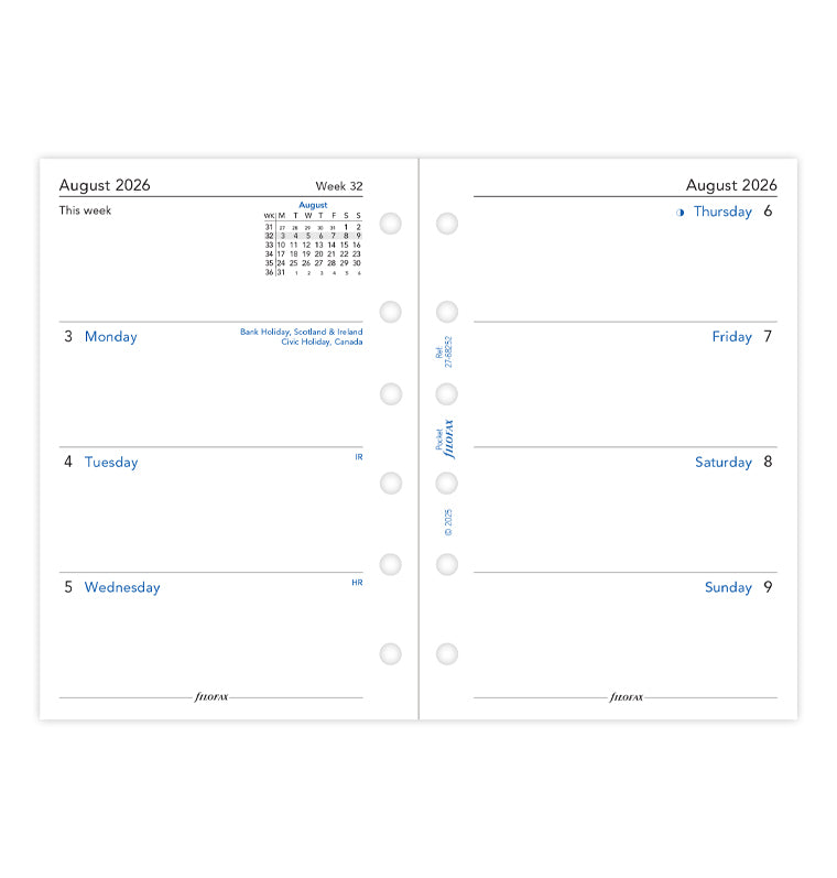 filofax-the-original-kalendereinlage-pocket-2026-2027-akademisch-1-woche-2-seite image 4