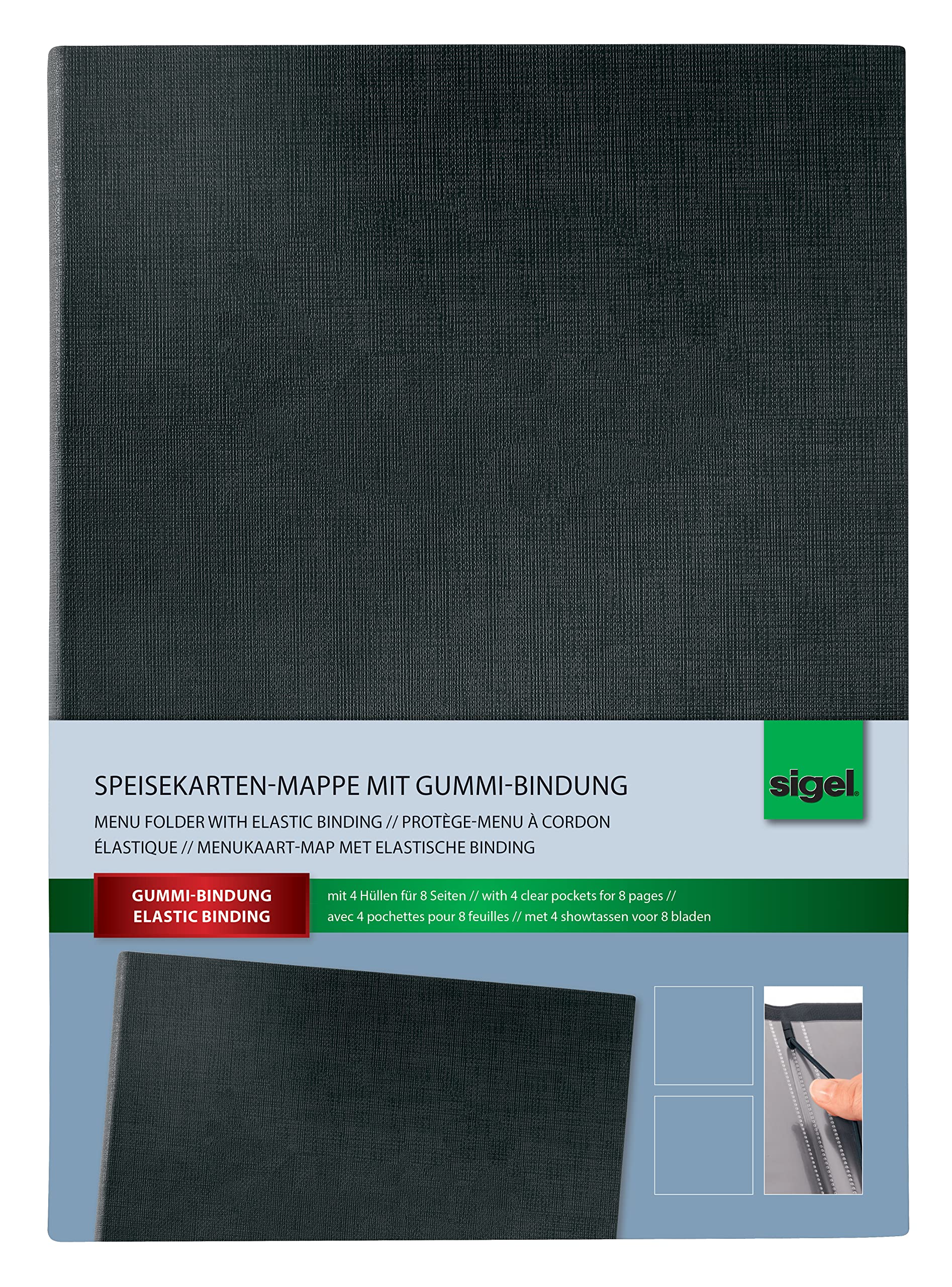 sigel-speisekartenmappe-a5-schwarz-pr-sentationsmappe-5er-pack image 8