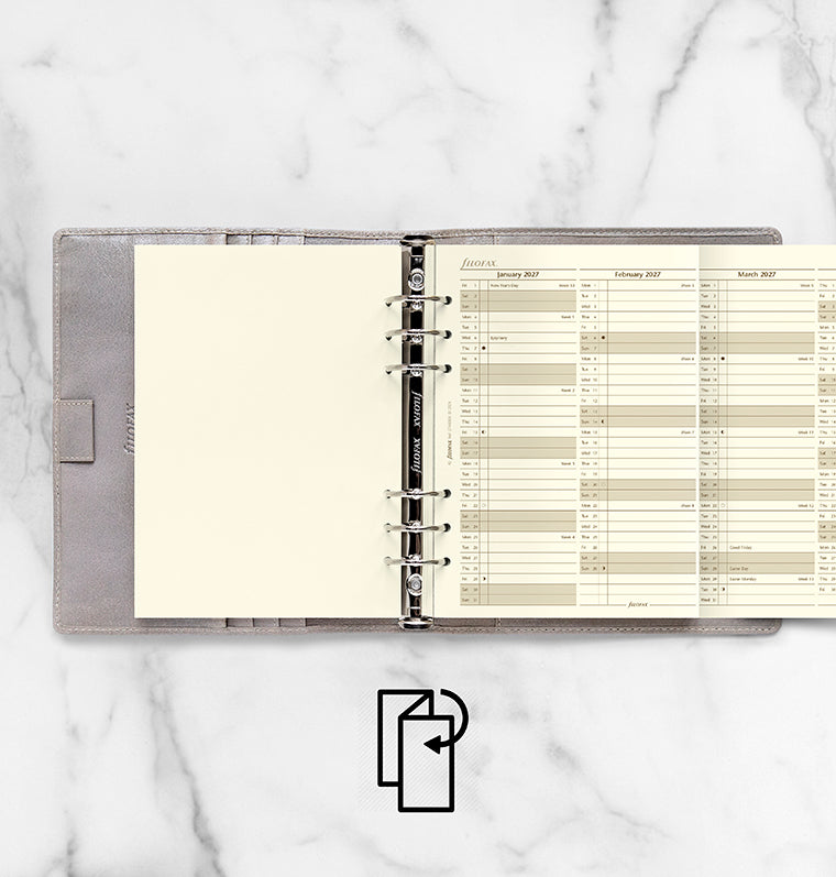 filofax-jahresplaner-englisch-a5-2027-cotton-cream-leporello image 3