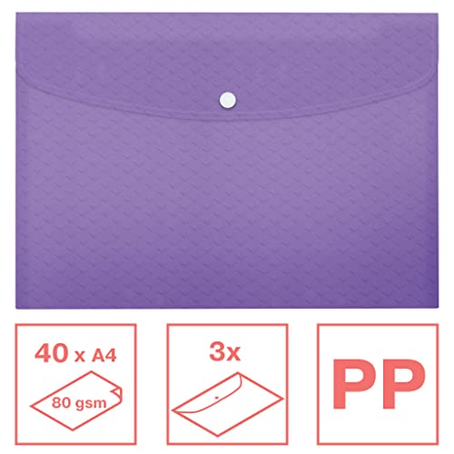 esselte-colour-breeze-a4-dokumententasche-3-st-ck-lavendel-628490 image 8