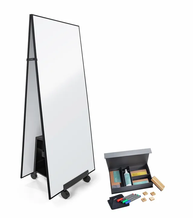 sigel-meet-up-set-2-whiteboards-90x180-cm-mit-aufsteller-und-starterset image 1