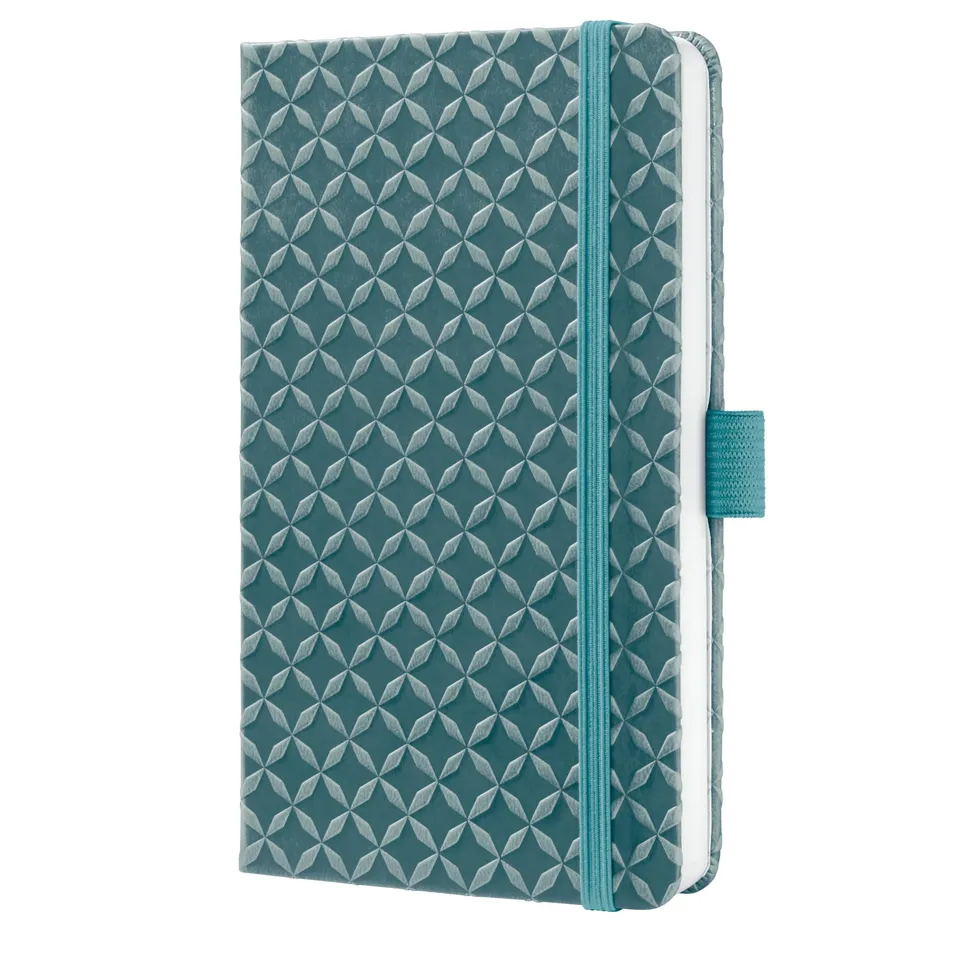 sigel-jolie-notizbuch-a6-liniert-hardcover-mittelblau image 1