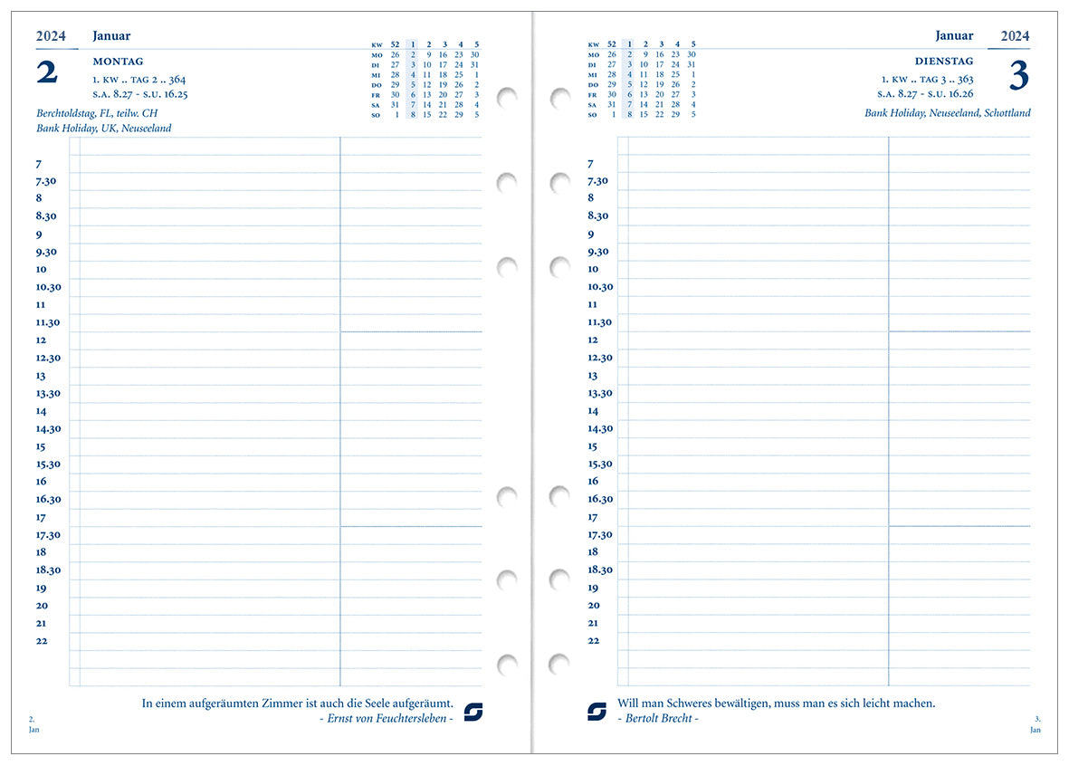 time-system-succes-standard-kalender-1-tag-pro-seite-deutsch-2026 image 2