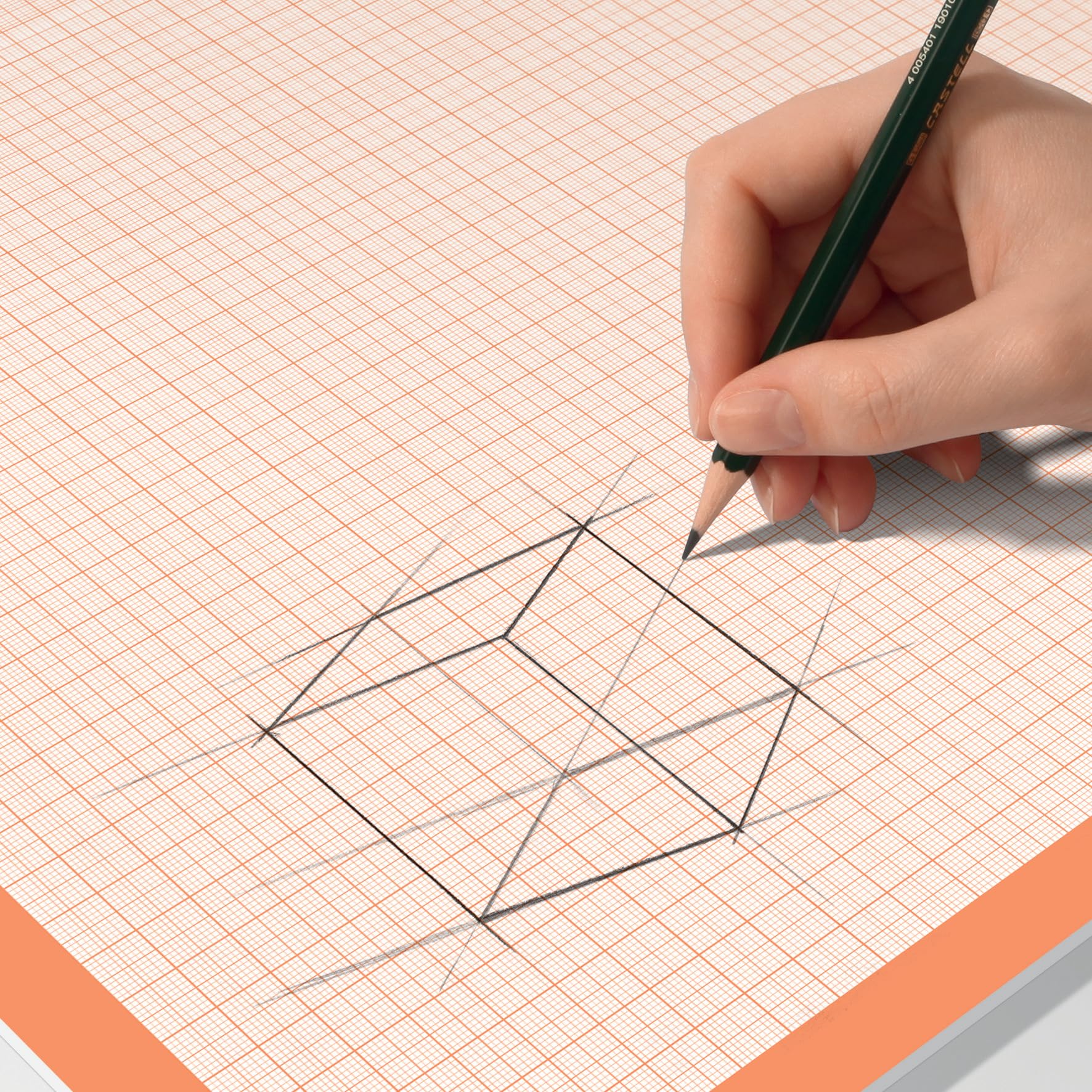 sigel-millimeterpapier-block-din-a2-5er-set-30-blatt-orange image 3