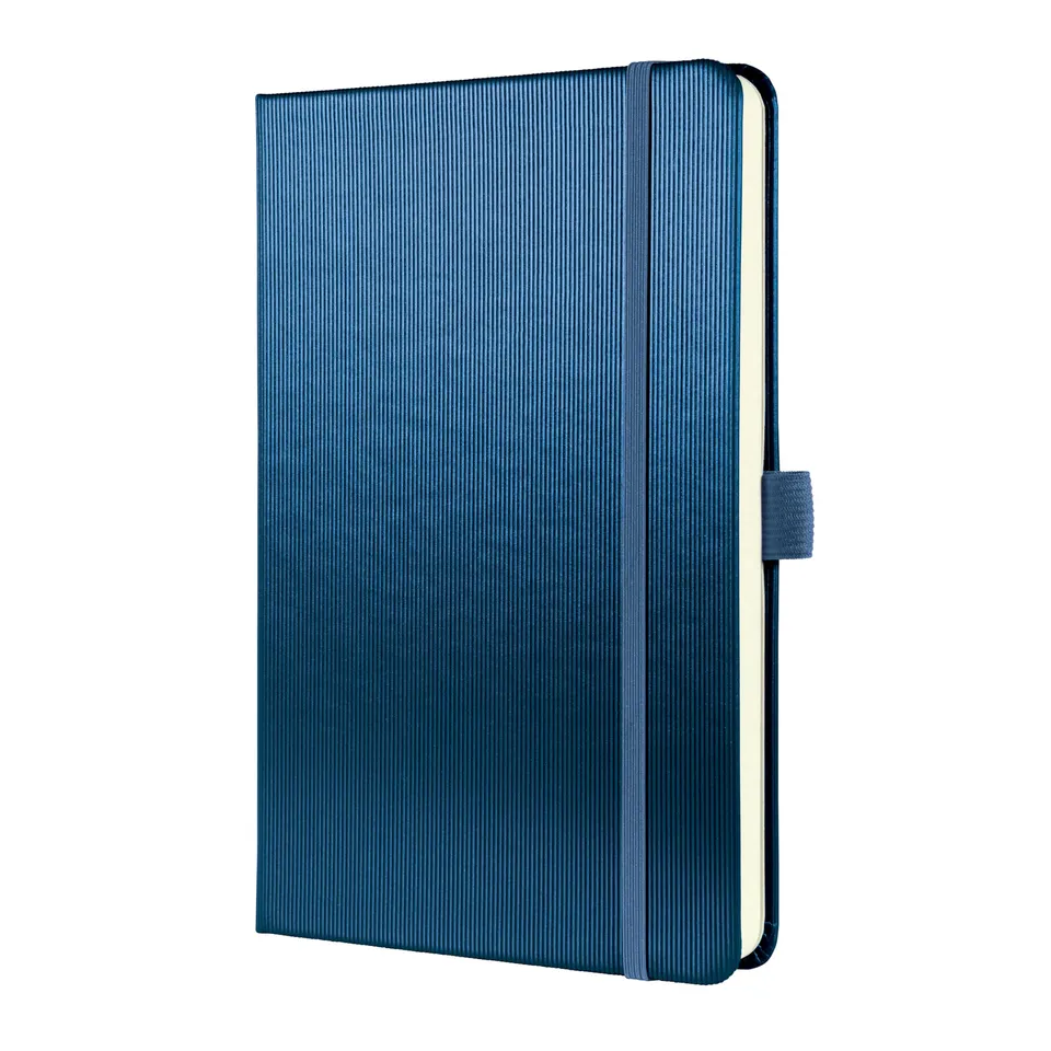 sigel-conceptum-notizbuch-a5-liniert-blau-metallic-hardcover image 1