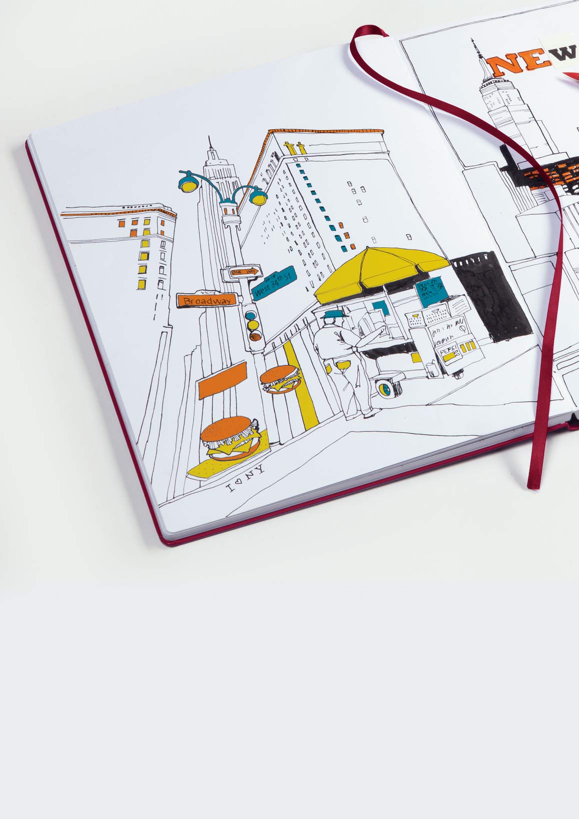 leuchtturm1917-skizzenbuch-medium-a5-hardcover-112-seiten-150-g-m-port-red image 2