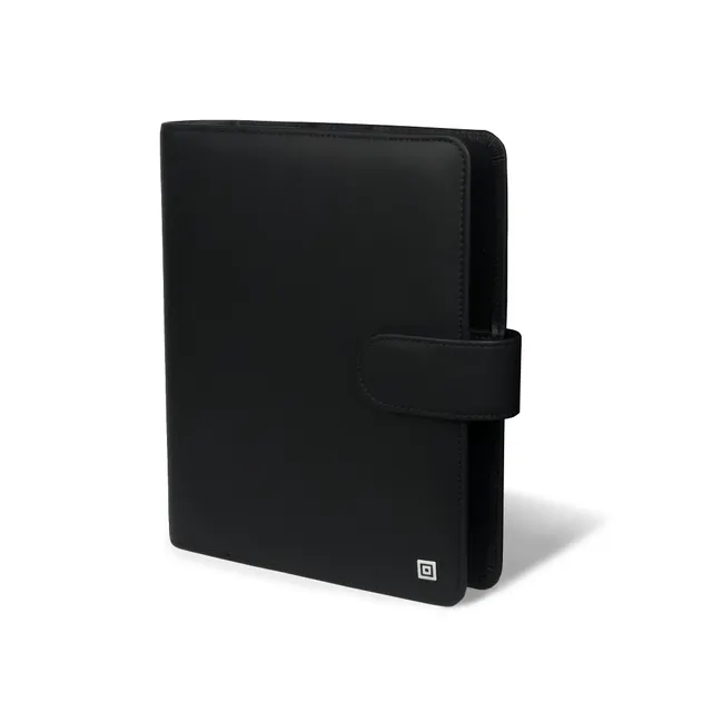 time-system-business-a5-klassik-ringbuch-25-mm-schwarz-mit-verschlusslasche image 1