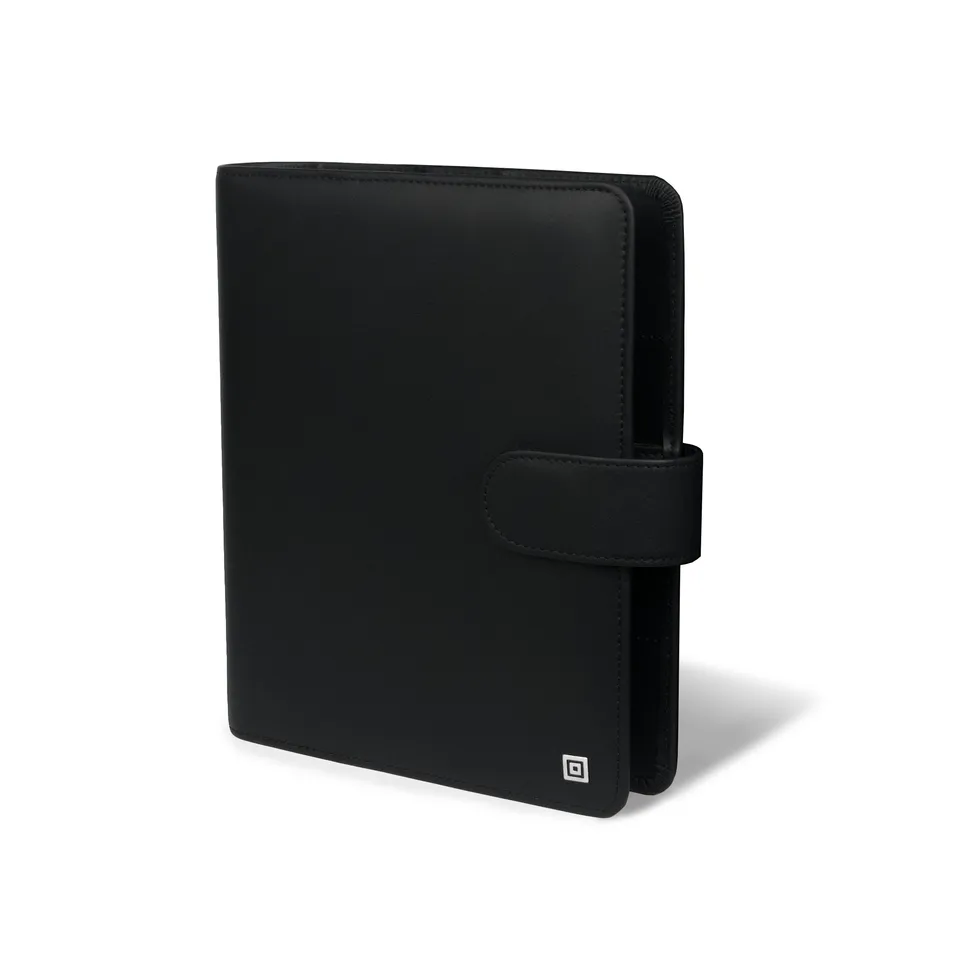 time-system-business-a5-klassik-ringbuch-35-mm-schwarz-mit-verschlusslasche-ital image 1