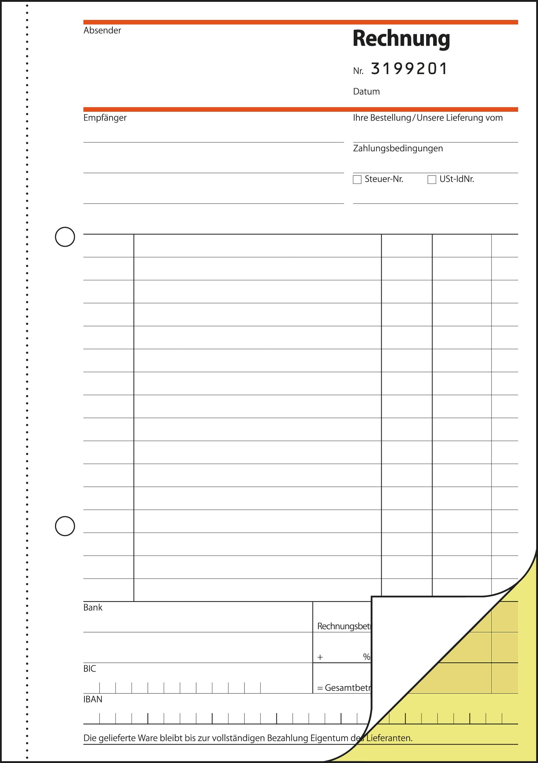 sigel-rechnungsblock-a5-2x50-blatt-fortlaufend-nummeriert image 3