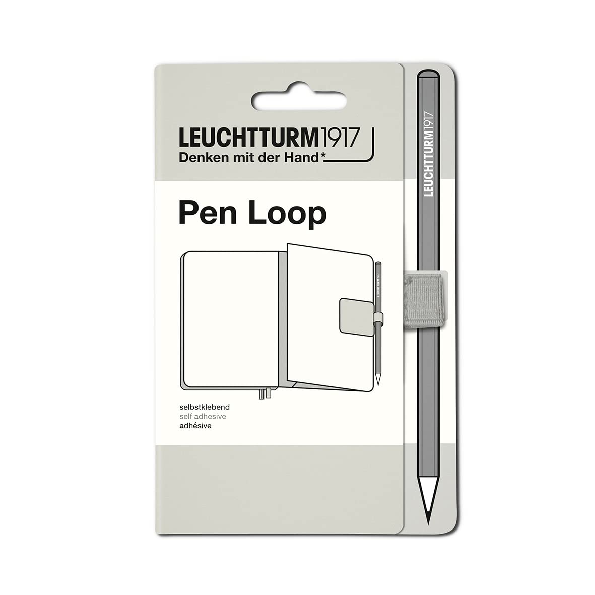 leuchtturm1917-stiftschlaufe-natural-colours-hellgrau-selbstklebend-40x40-mm image 1