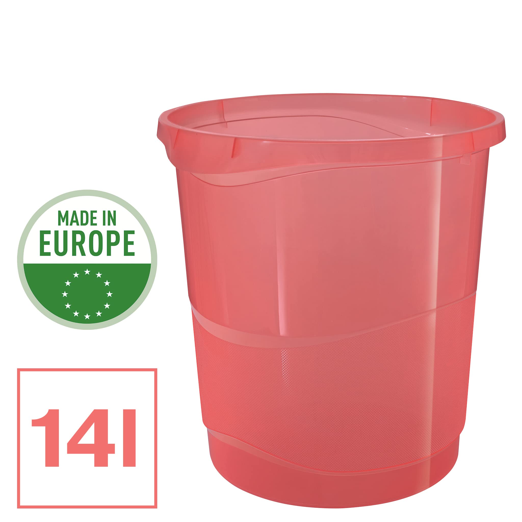 esselte-colour-breeze-papierkorb-14-liter-koralle image 3