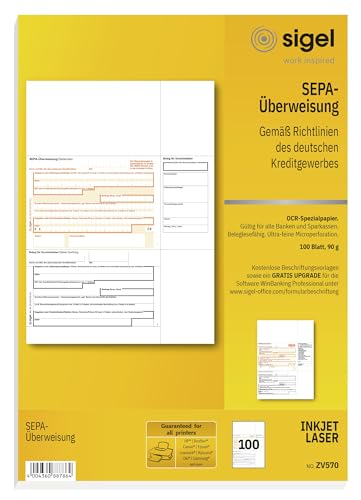 sigel-zv570-sepa-berweisungen-a4-100-blatt-berweisungstr-ger-zahlschein image 8