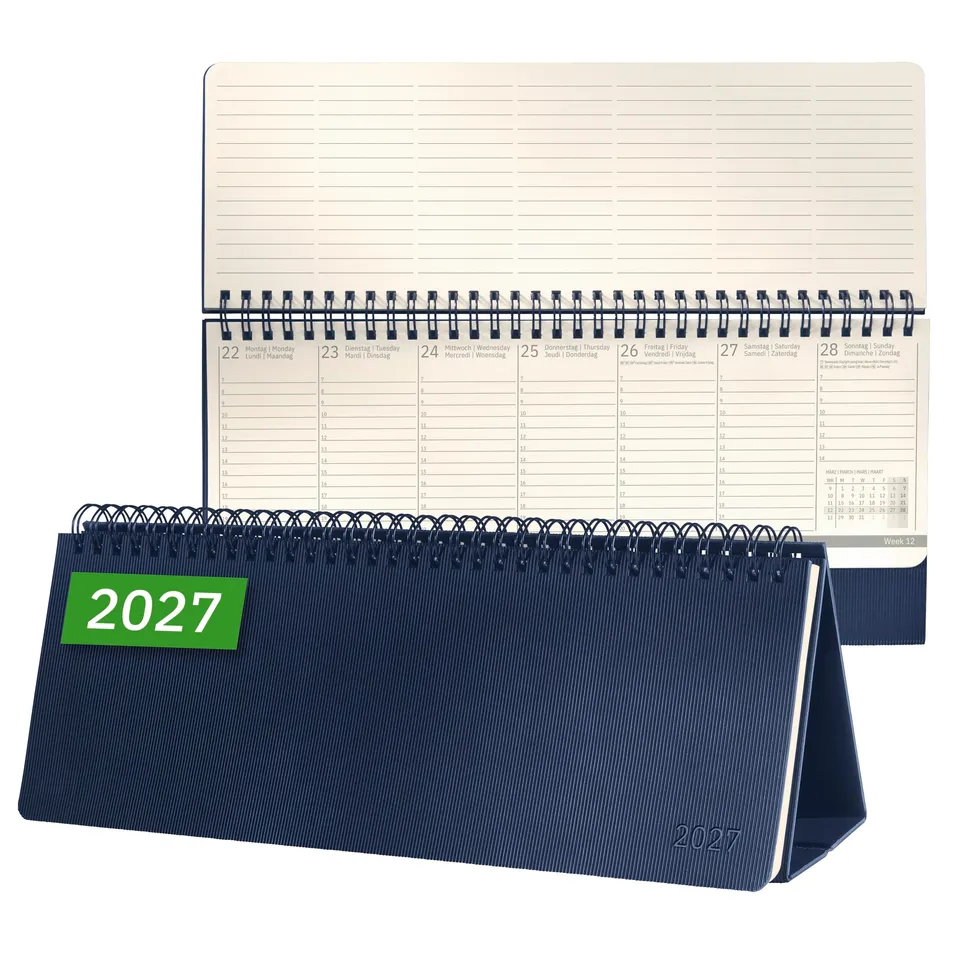 sigel-conceptum-tischkalender-2027-quer-hardcover-dunkelblau image 1