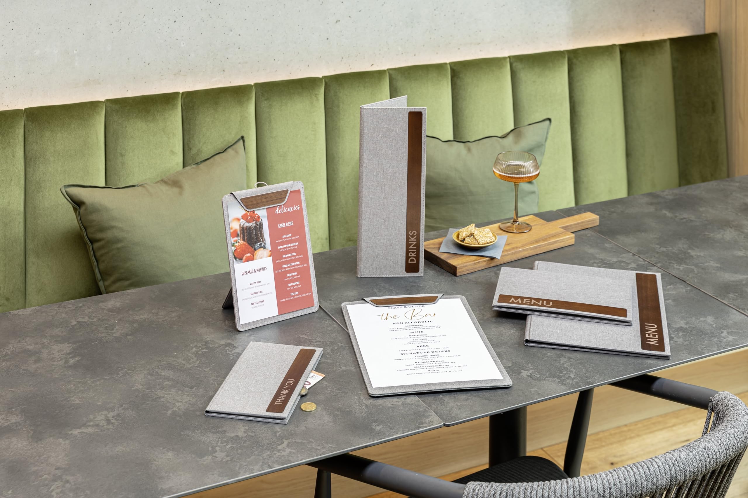 sigel-speisekartenmappe-a5-menu-mit-gummibindung-walnussholz image 7