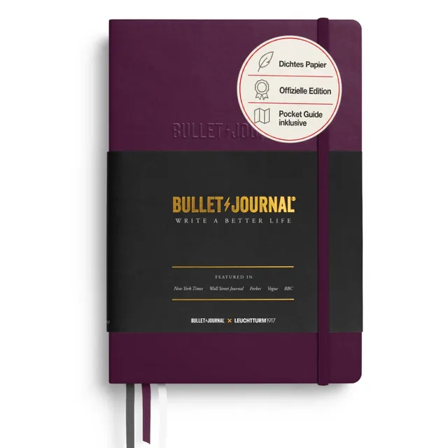 leuchtturm1917-bullet-journal-edition-2-a5-dotted-purple26-hardcover image 1