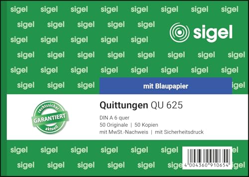 sigel-qu625-quittungsblock-a6-quer-quittungsbuch-mit-mwst-nachweis image 8