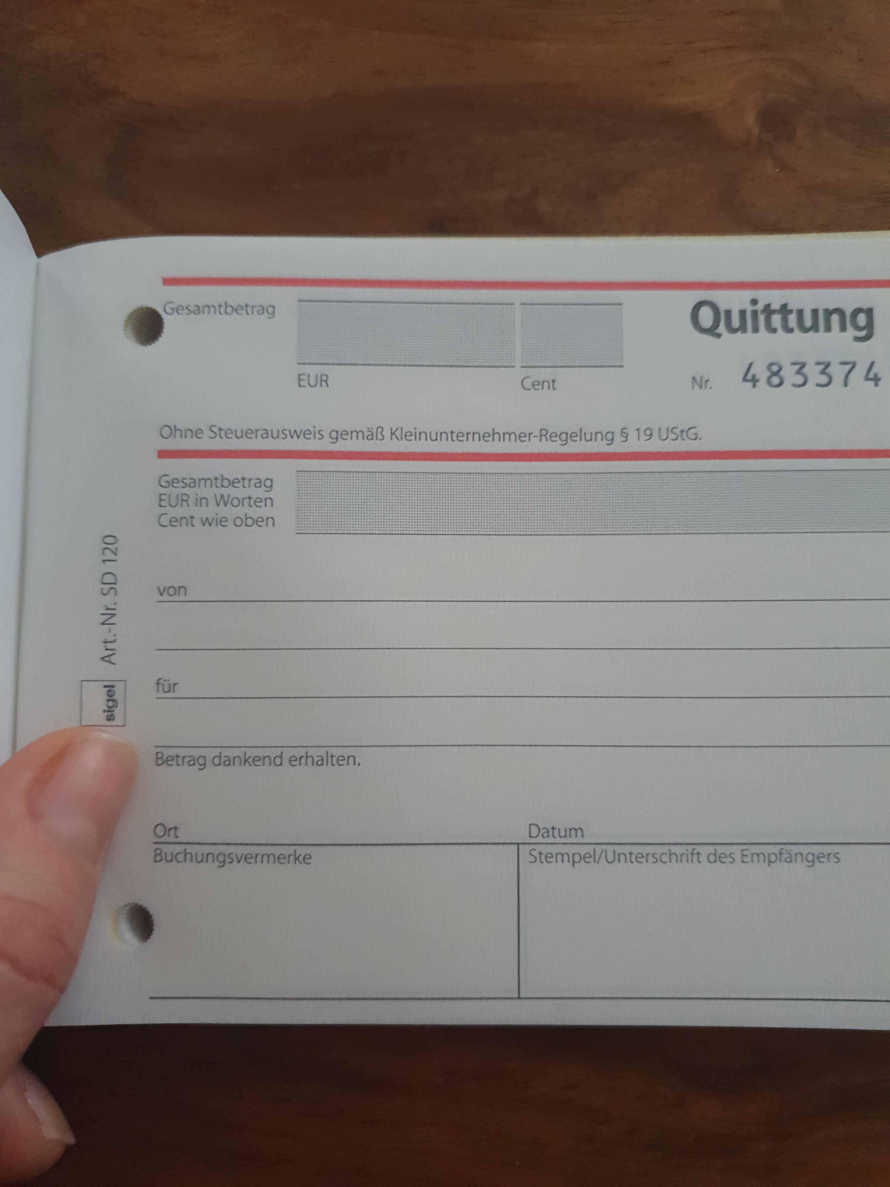 Ordentliche Quittungen ohne Stress