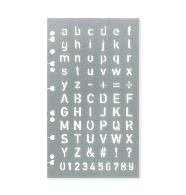 filofax-buchstabenschablone-planungs-schablone-f-r-personal-a5-a4 image 1