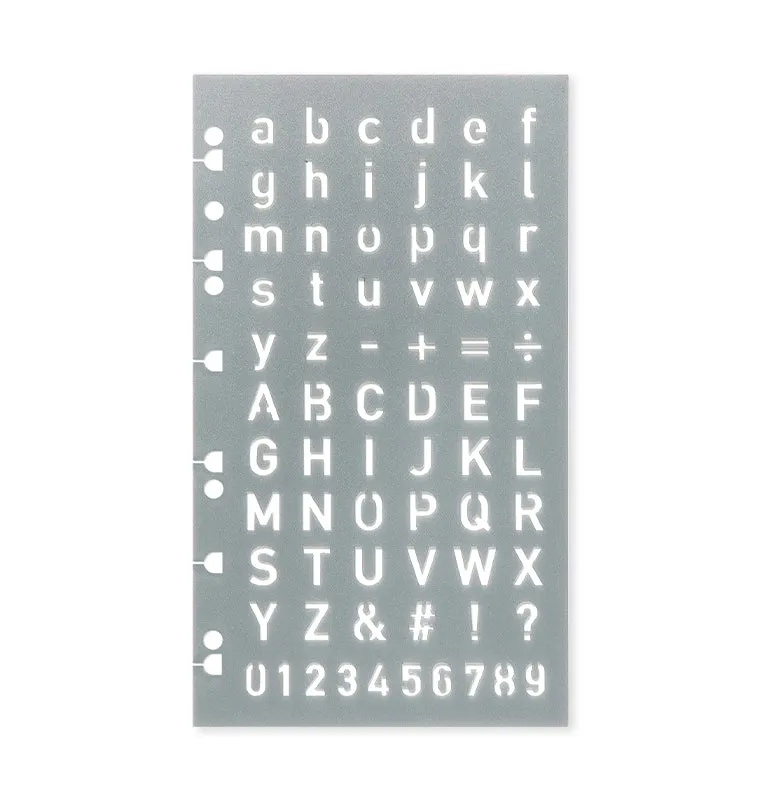 filofax-buchstabenschablone-planungs-schablone-f-r-personal-a5-a4 image 1