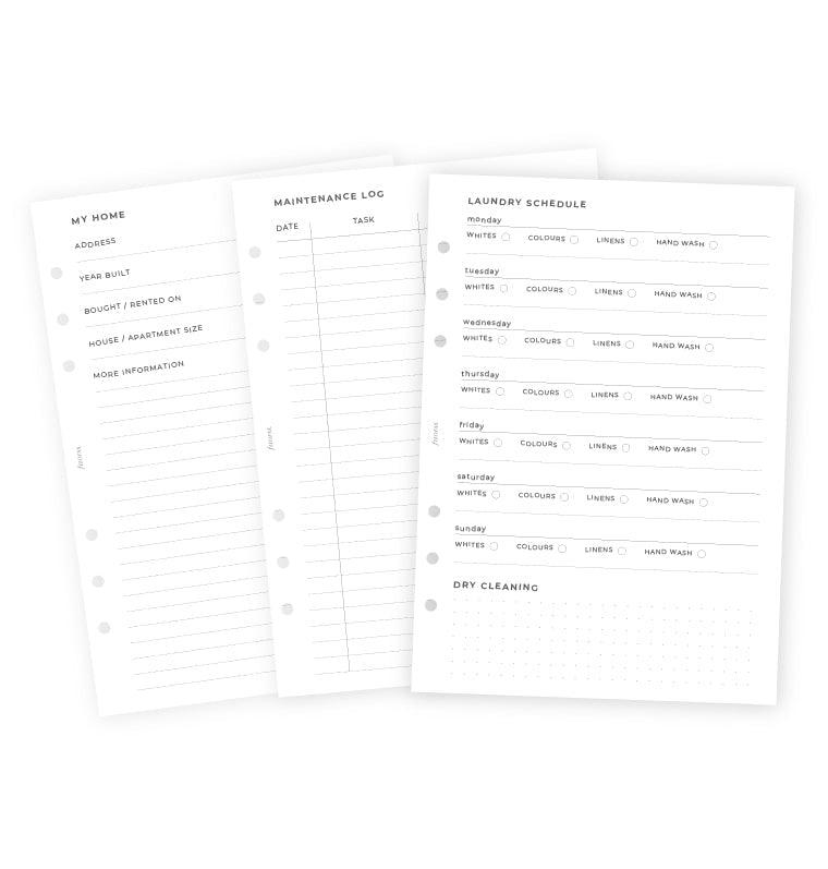filofax-haushalts-planer-einlage-a5 image 5